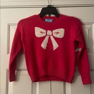 CeCe Pink Bow Sweater Kids S/M